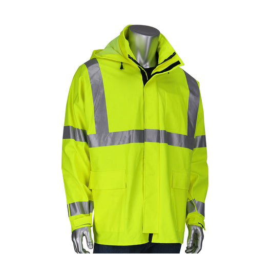PIP 355-2500AR AR/FR ANSI Type R Class 3 Heavy Duty Waterproof Breathable Jacket