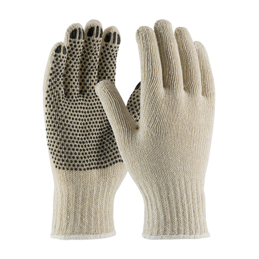 PIP 36-110PD Regular Weight Seamless Knit Cotton/Polyester Glove with PVC Dotted Grip (One Dozen)