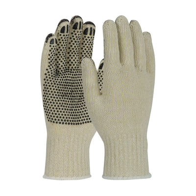 PIP 36-C330PD Heavy Weight Seamless Knit Cotton/Polyester Glove with PVC Dotted Grip - Coated Finger