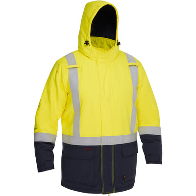 Bisley 385M8387H Dual-Certified AR/FR Ripstop Insulated Parka - Industrial Wash Durable