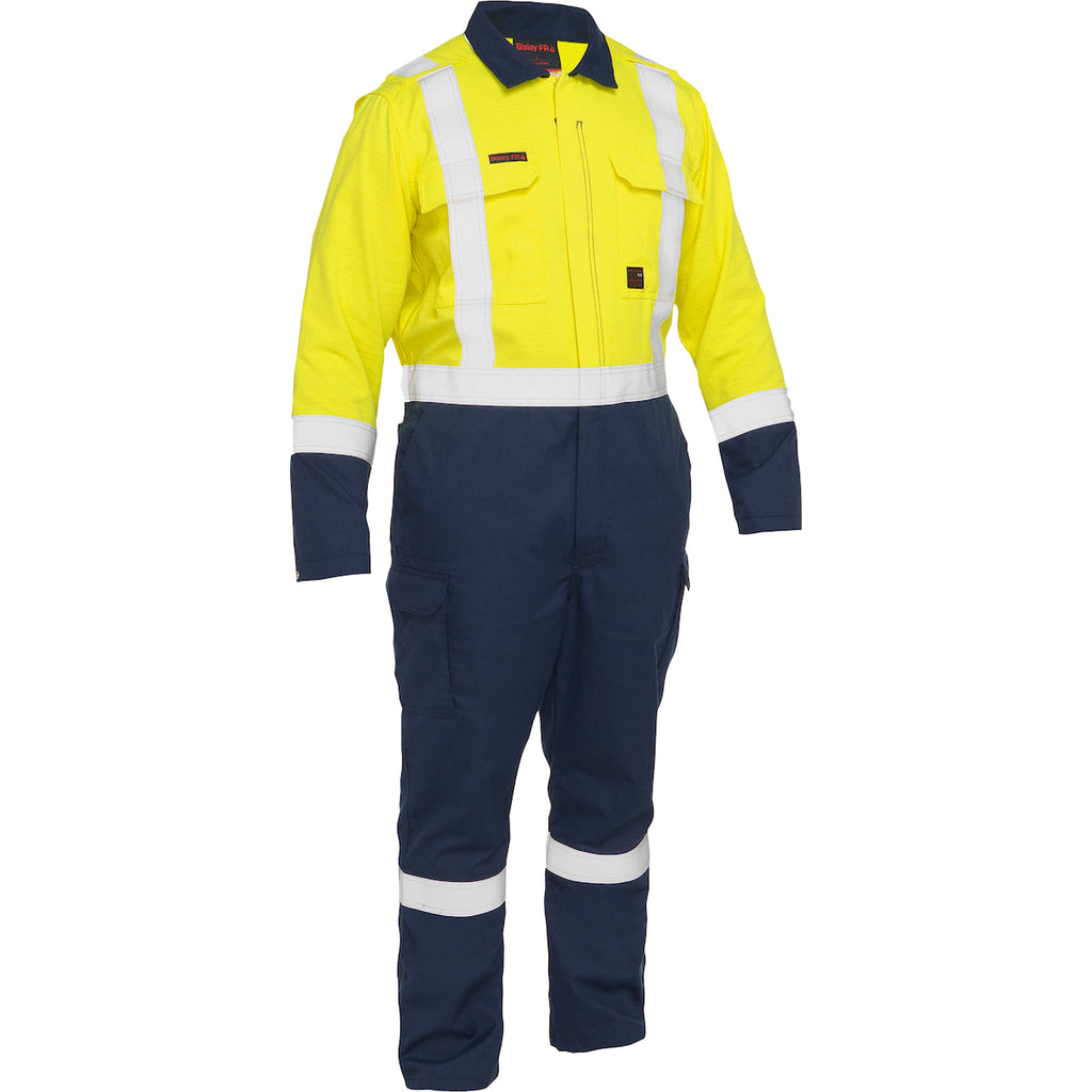 Bisley 385MFRHC Dual-Certified AR/FR Ripstop Coverall - Industrial Wash Durable