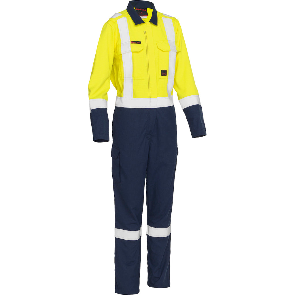 Bisley 385WFRHC Dual-Certified AR/FR Women's Ripstop Coverall - Industrial Wash Durable