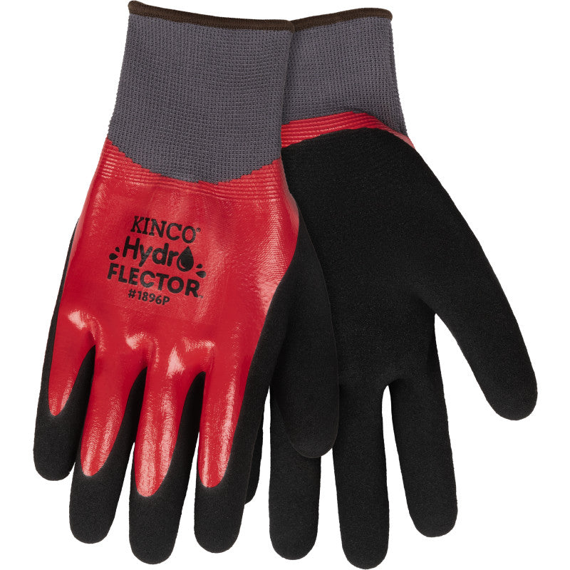 Kinco 1896P HydroFlector™ Waterproof Polyester Knit Shell & Double-Coated Nitrile