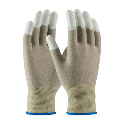 CleanTeam 40-6416 Seamless Knit Nylon / Copper Fiber Electrostatic Dissipative (ESD) Glove with Poly