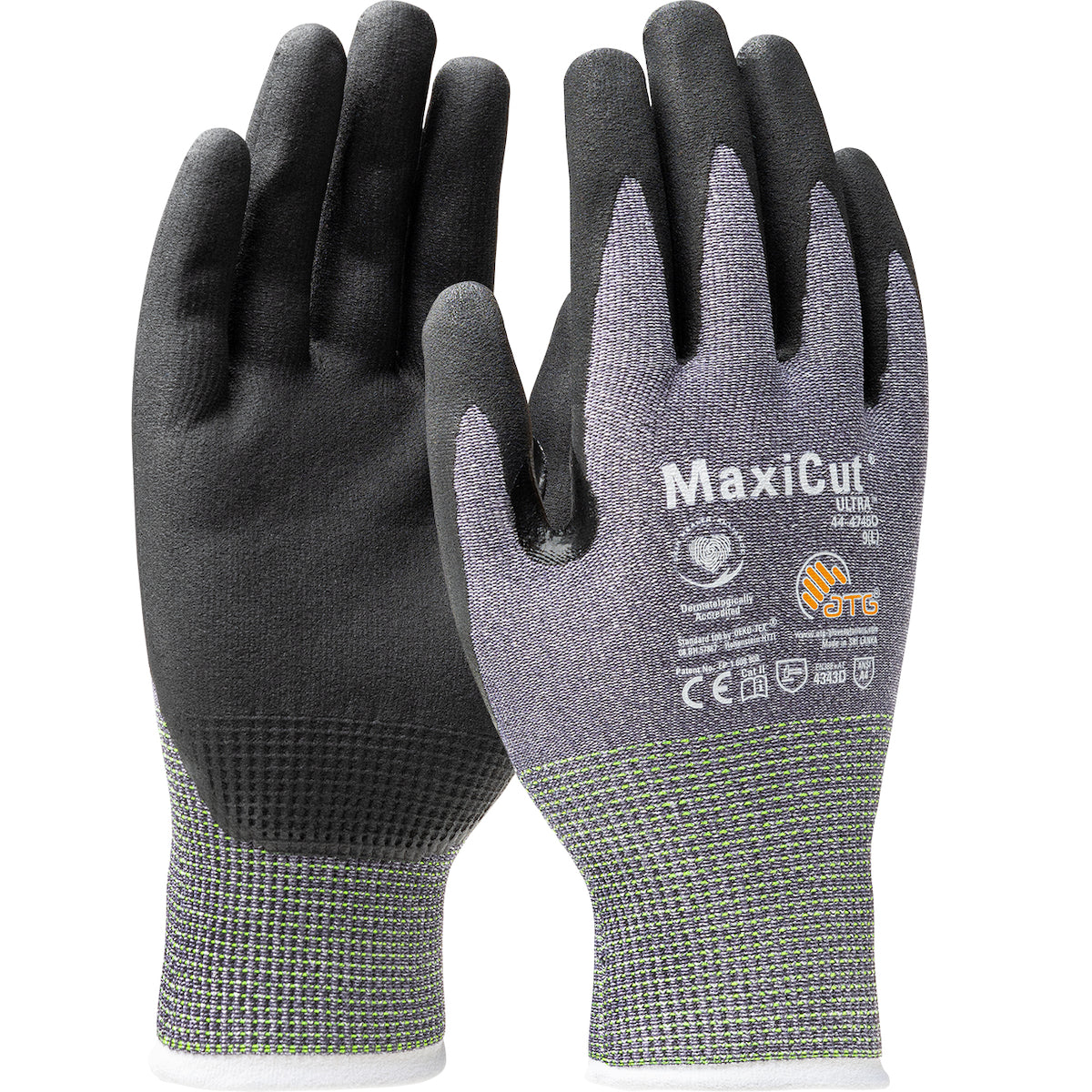 ATG 44-4745D Seamless Knit A4 Engineered Yarn with Premium Nitrile Coated MicroFoam Grip on Palm & F