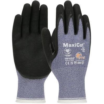 ATG 44-504 Seamless Knit A3 Engineered Yarn Glove with Nitrile Coated MicroFoam Grip on Palm & Finge