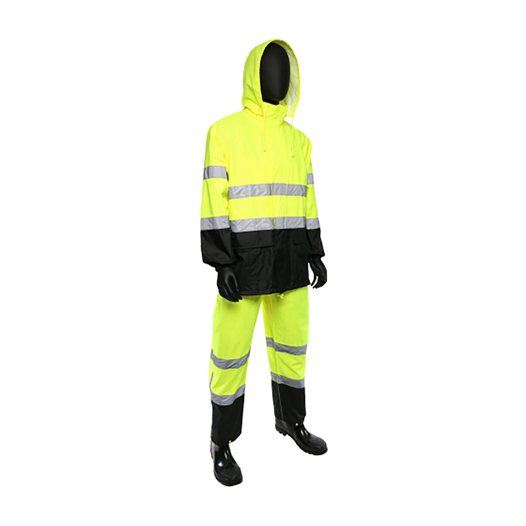 West Chester 4530SE ANSI Class 3 Hi-Vis Rain Suit Limited Flammability (Pack of 1)