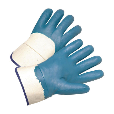 West Chester 4550 Heavy Weight Nitrile Palm Coated Safety Cuff Gloves (One Dozen)