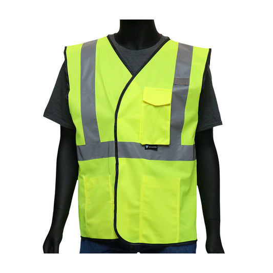 West Chester 47203 Hi-Viz Economy Safety Vest - Solid (Class 2) (Pack of 1)