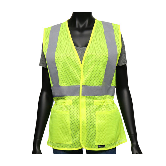 West Chester 47207 Hi-Viz Ladies Fitted Safety Vest - Mesh (Class 2) (Pack of 1)