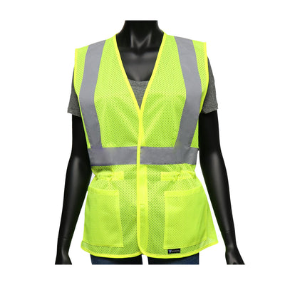West Chester 47207 Hi-Viz Ladies Fitted Safety Vest - Mesh (Class 2) (Pack of 1)
