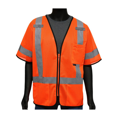 West Chester 47303 Hi-Viz Classic Short-Sleeved Safety Vest - Mesh (Class 3) (Pack of 1)