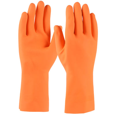 Assurance 48-L302T Unsupported Latex, Industrial Flock Lined with Honeycomb Grip - 28 Mil (One Dozen
