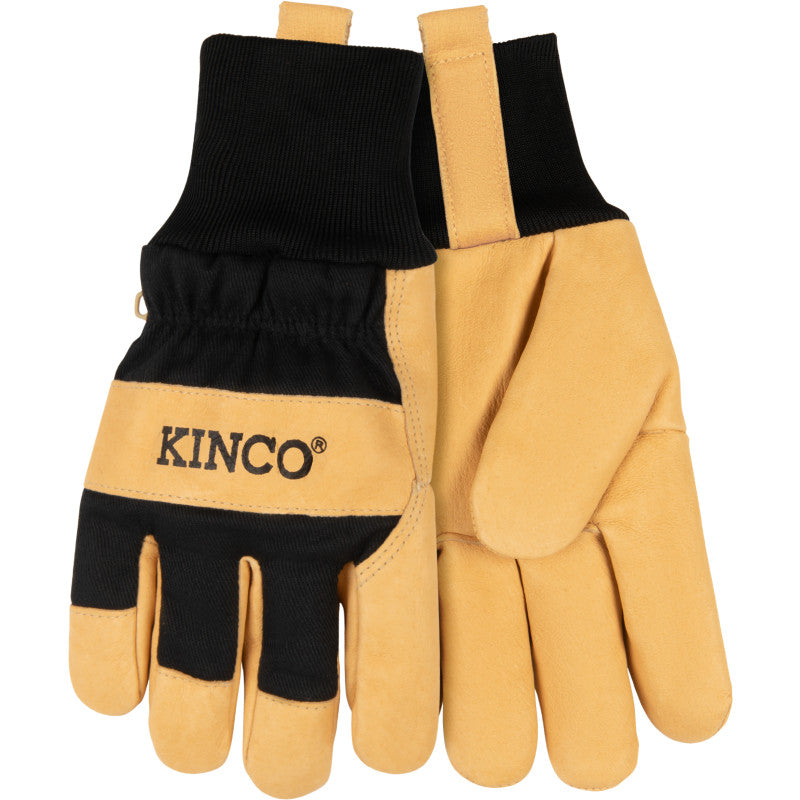 Kinco 1928KW Lined Grain Pigskin Palm with Knit Wrist