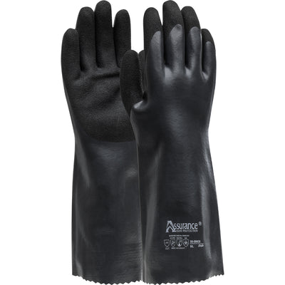 Assurance 56-586CR Nitrile Coated Glove with PolyKor® Blended Liner and MicroSurface Grip on Palm & 