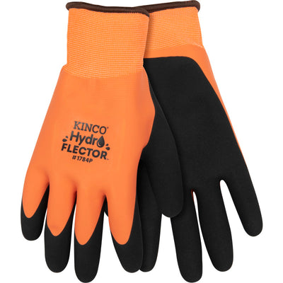 Kinco 1784P HydroFlector™ Waterproof Hi-Vis Orange Lined Thermal Knit Shell & Double-Coated Latex