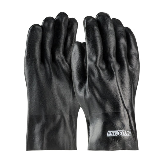 PIP 58-8020DD Premium PVC Dipped Glove with Jersey Liner and Rough Acid Finish - 10" Length (One Doz