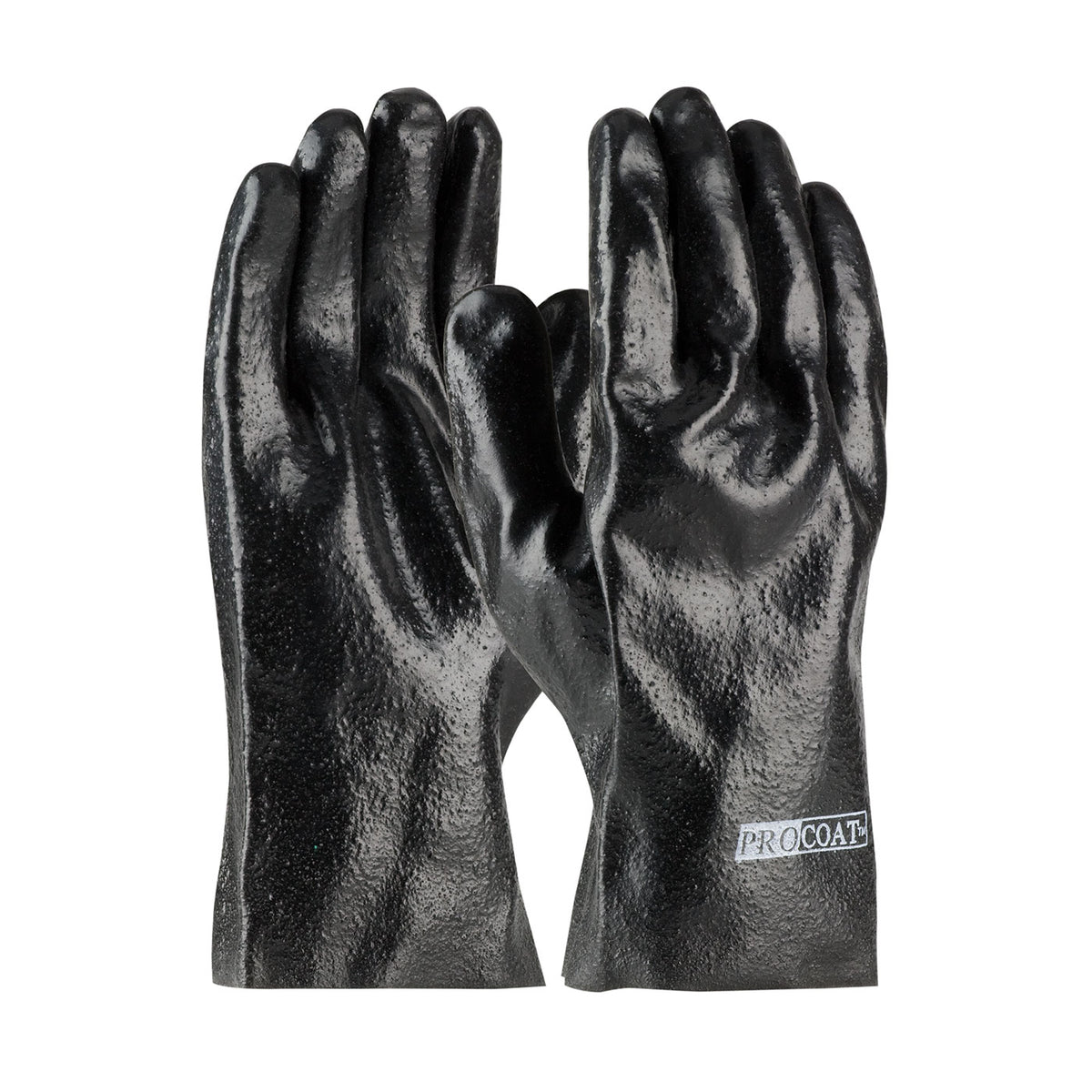 PIP 58-8020R Premium PVC Dipped Glove with Interlock Liner and Semi-Rough Finish - 10" Length (One D