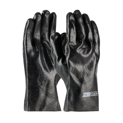 PIP 58-8020R Premium PVC Dipped Glove with Interlock Liner and Semi-Rough Finish - 10