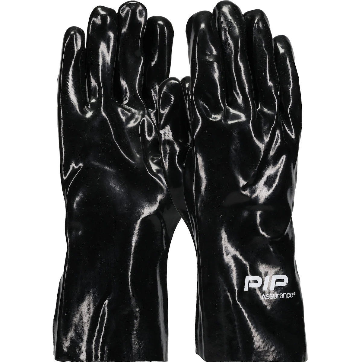 PIP 58-8030 Premium PVC Dipped Glove with Interlock Liner and Smooth Finish - 12" Length (One Dozen)