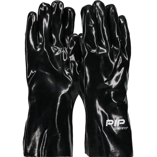 PIP 58-8030 Premium PVC Dipped Glove with Interlock Liner and Smooth Finish - 12" Length (One Dozen)