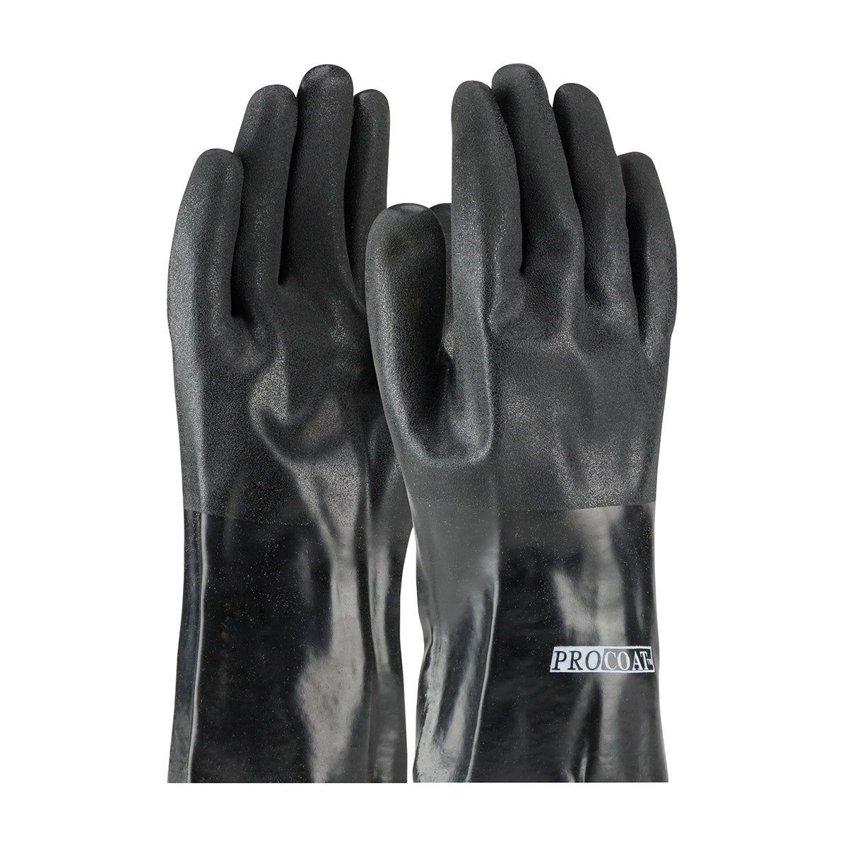 PIP 58-8030DD Premium PVC Dipped Glove with Jersey Liner and Rough Acid Finish - 12" Length (One Doz