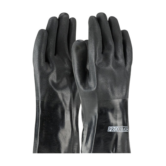 PIP 58-8030DD Premium PVC Dipped Glove with Jersey Liner and Rough Acid Finish - 12" Length (One Doz