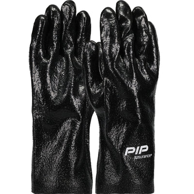 PIP 58-8030R Premium PVC Dipped Glove with Interlock Liner and Semi-Rough Finish - 12