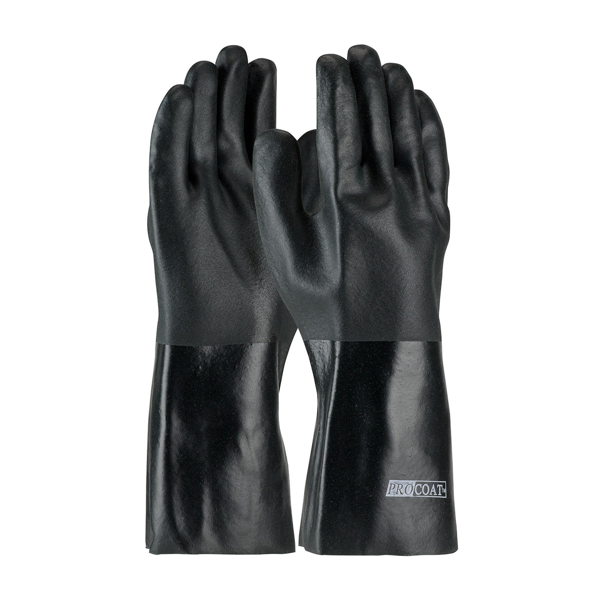 PIP 58-8040DD Premium PVC Dipped Glove with Jersey Liner and Rough Acid Finish - 14" Length (One Doz