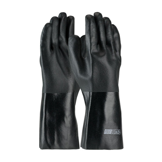 PIP 58-8040DD Premium PVC Dipped Glove with Jersey Liner and Rough Acid Finish - 14" Length (One Doz