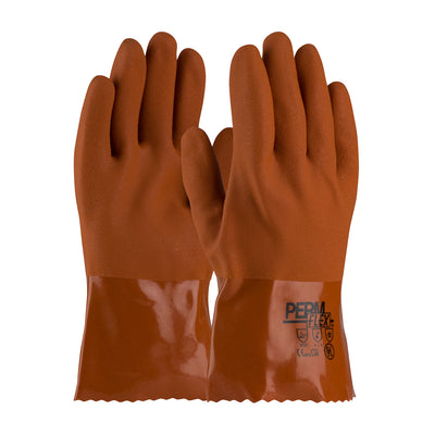 PIP 58-8650 Cold Resistant PVC Glove with Seamless Liner and Rough Coating - 10