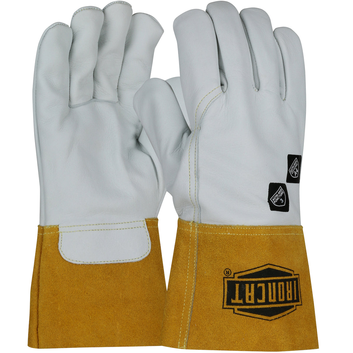 Ironcat 6040 AR Premium Top Grain Cowhide Leather MIG Welder's Glove with Kevlar® Stitching & Para-A