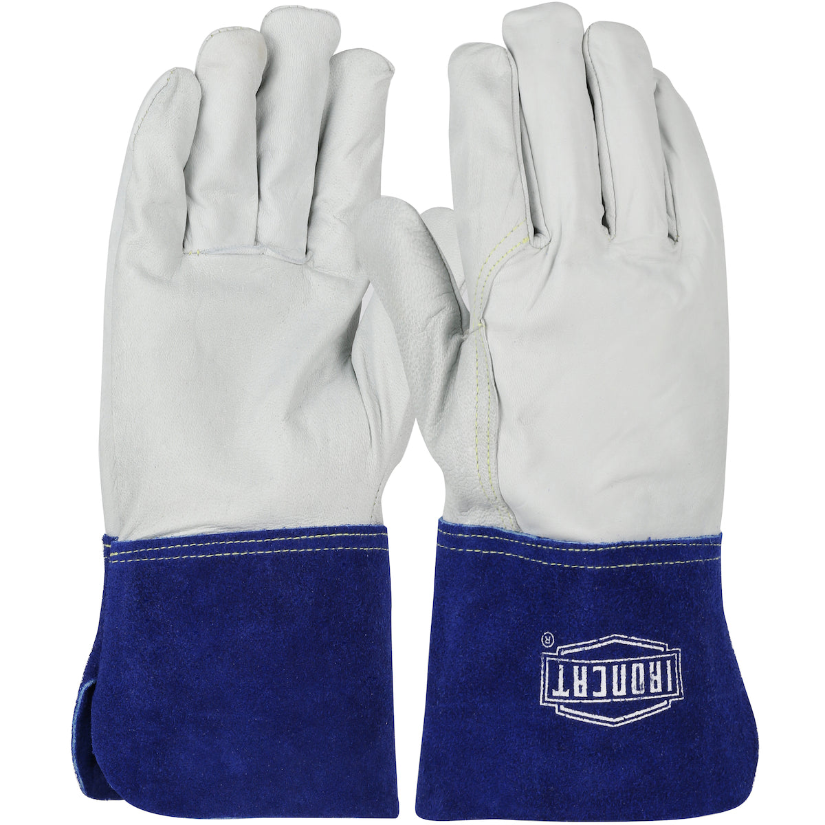 West Chester 6142 Ironcat Top Grain Goatskin Leather Tig Welder's Glove with Kevlar Stitching - Split Leather Gauntlet Cuff (One Dozen)