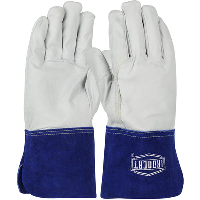 West Chester 6142 Ironcat Top Grain Goatskin Leather Tig Welder's Glove with Kevlar Stitching - Split Leather Gauntlet Cuff (One Dozen)