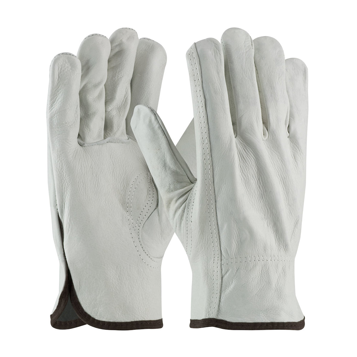 PIP 68-160 Industry Grade Top Grain Cowhide Leather Drivers Glove - Keystone Thumb (One Dozen)