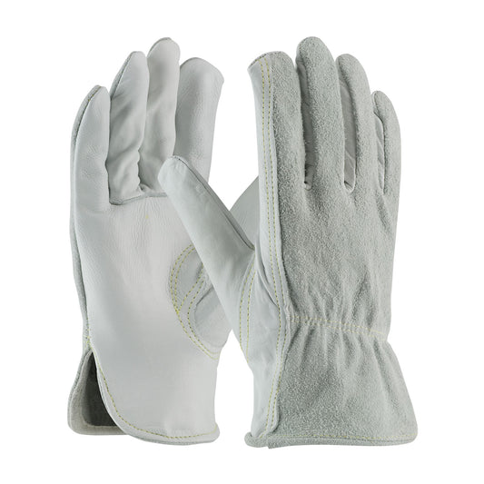 PIP 68-163SB Regular Grade Top Grain Leather Drivers Glove with Split Cowhide Back and Kevlar® Stitc
