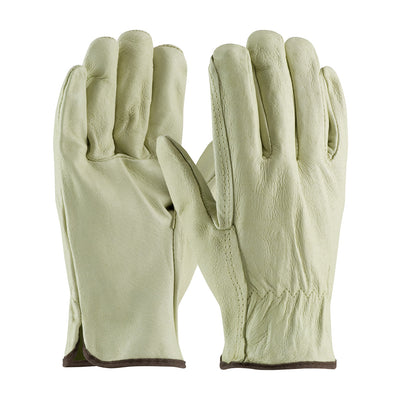 PIP 70-300 Industry Grade Top Grain Pigskin Leather Drivers Glove - Straight Thumb (One Dozen)