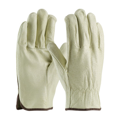 PIP 70-318 Superior Grade Top Grain Pigskin Leather Drivers Glove - Straight Thumb (One Dozen)