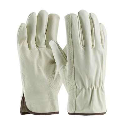 PIP 70-368 Superior Grade Top Grain Pigskin Leather Drivers Glove - Keystone Thumb (One Dozen)