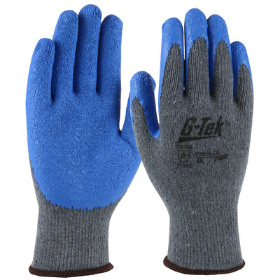 G-Tek 700SLCE Economy Light Weight Seamless Knit Polyester Glove with Latex Coated Crinkle Grip on P