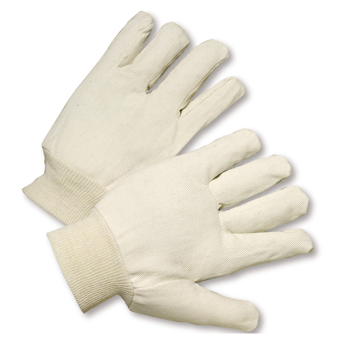 PIP 708R Reversible Polyester/Cotton Canvas Single Palm Glove - Knit Wrist (One Dozen)