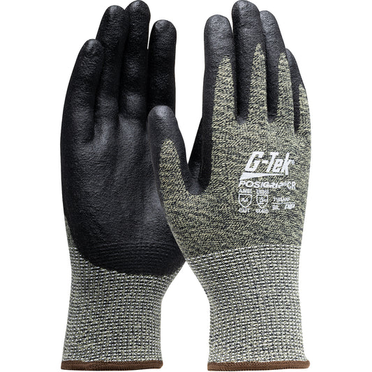 West Chester 710SANF Black Foam Nitrile Palm Coated Aramid/Polyamide Gloves (One Dozen)