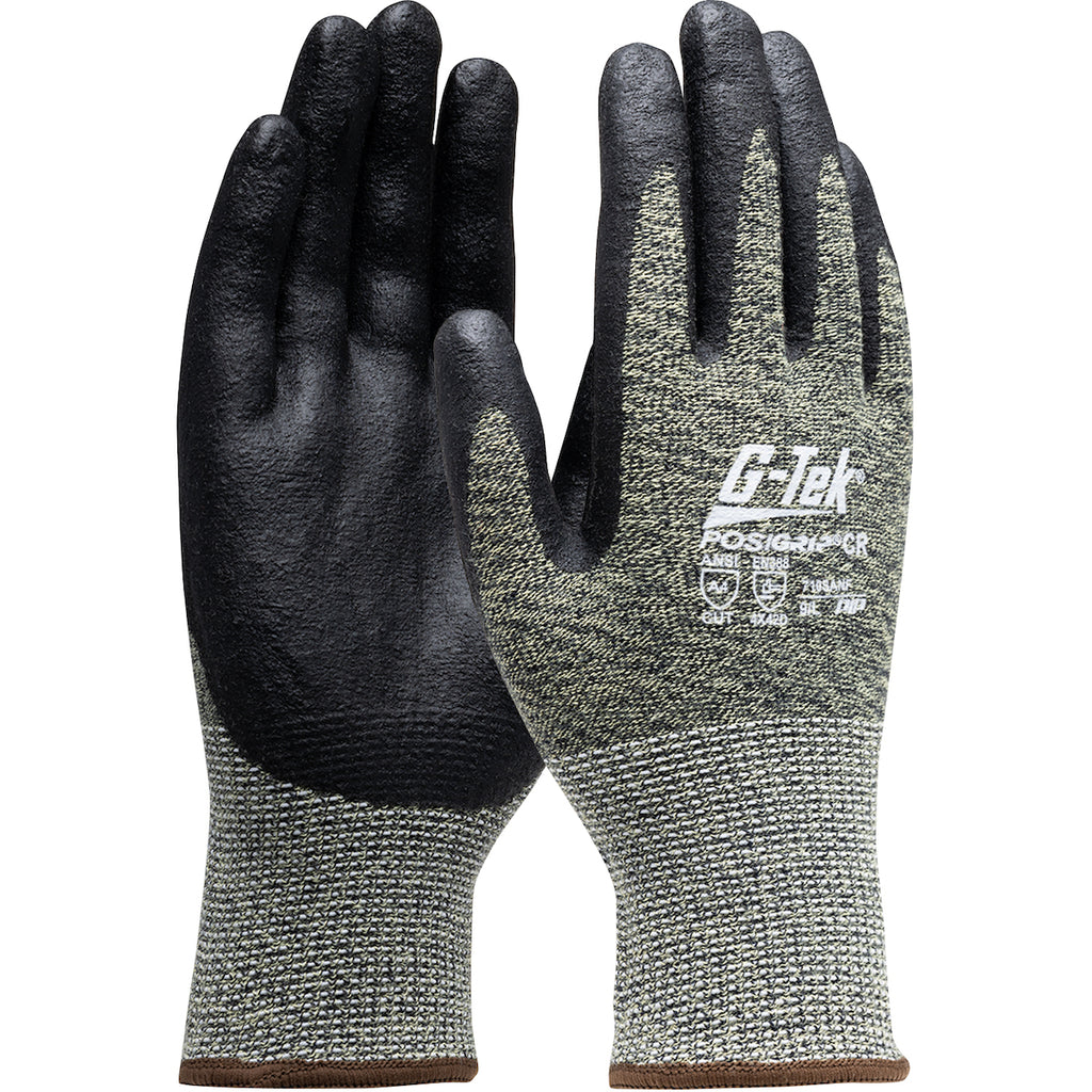 West Chester 710SANF Black Foam Nitrile Palm Coated Aramid/Polyamide Gloves (One Dozen)