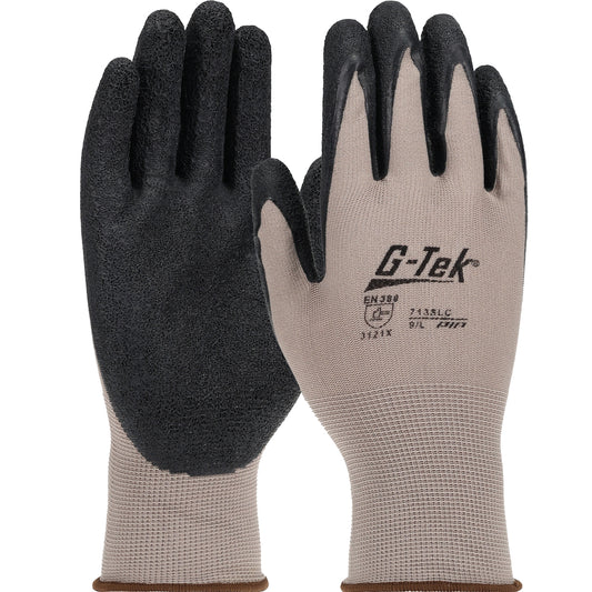 West Chester 713SLC G-Tek PosiGrip Seamless Knit Nylon with Latex Coated Crinkle Grip on Palm and Fingers Gloves (One Dozen)
