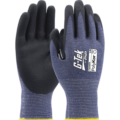 West Chester 715HNFR Blue HPPE shell w/ Black Microfoam Nitrile Dip Gloves (One Dozen)