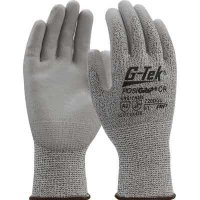 G-Tek PosiGrip 720DGU Lightweight Polykor Blend with Polyurethane Coating Gloves (One Dozen)