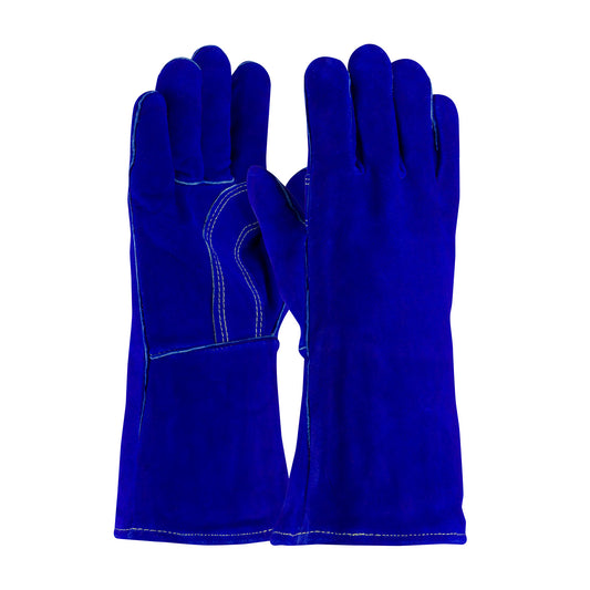 PIP 73-7018 Economy Grade Split Cowhide Leather Welder's Glove with Cotton/Foam Lining (One Dozen)