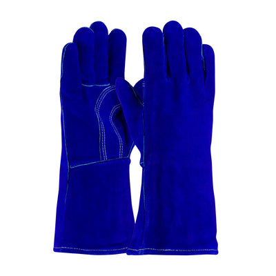 PIP 73-7018 Economy Grade Split Cowhide Leather Welder's Glove with Cotton/Foam Lining (One Dozen)