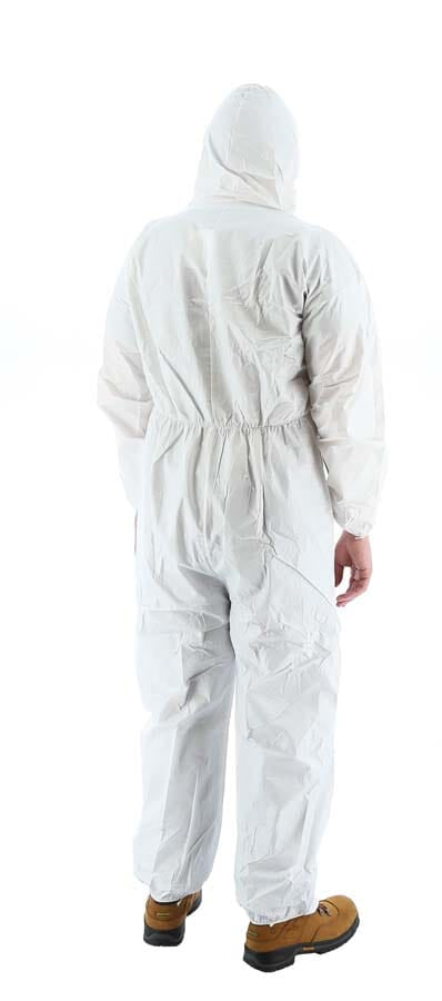 Majestic 74-102 ResisTEX Micro-Porous Coverall with Hood and Elastic Wrist & Ankle (25 pcs) - back view
