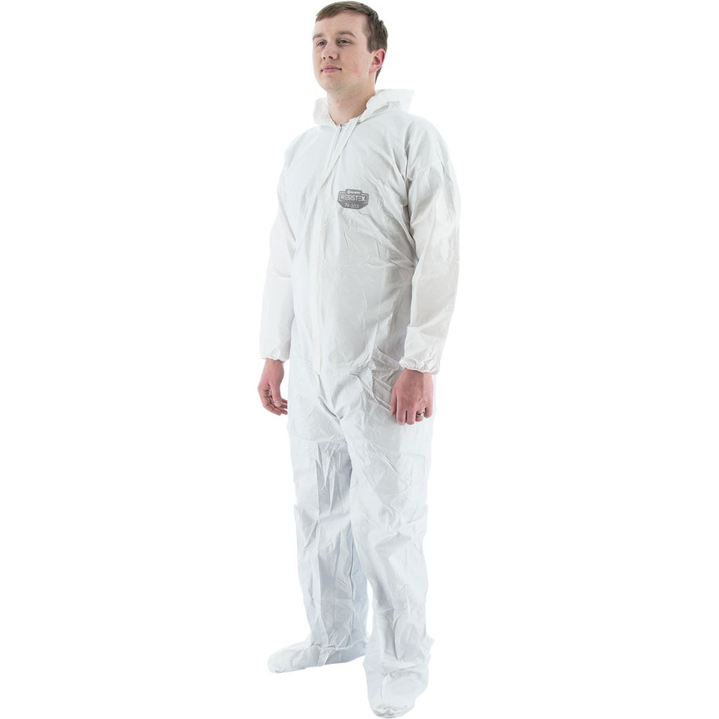 Majestic 74-103 ResisTEX Micro-Porous Coverall with Hood, Boots and Elastic Wrist & Ankle